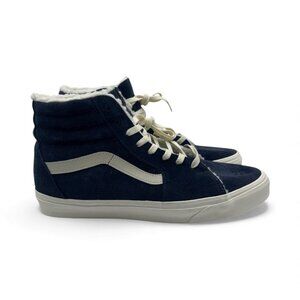 Vans Sk8 Hi Cozy Hug Men's 11.5 Parisian Nights Navy Blue Fur Lined Shoes New